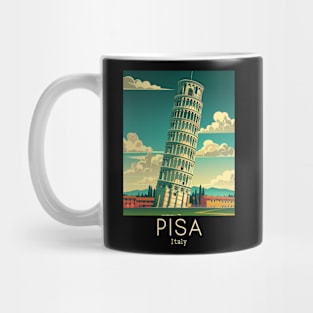 A Vintage Travel Illustration of Pisa - Italy Mug